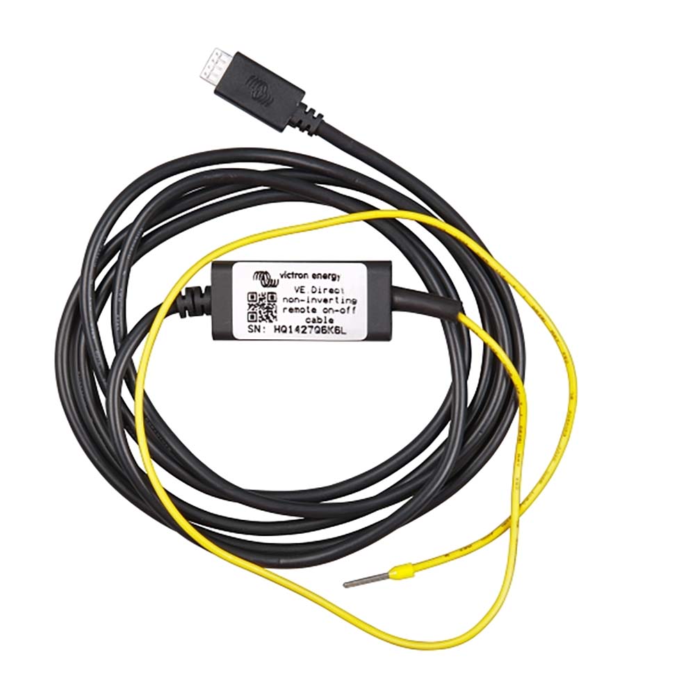 Victron Energy Victron VE.Direct Non-Inverting Remote On-Off Cable Non-Inverting f/BlueSolar & SmartSolar MPPT — marine battery management