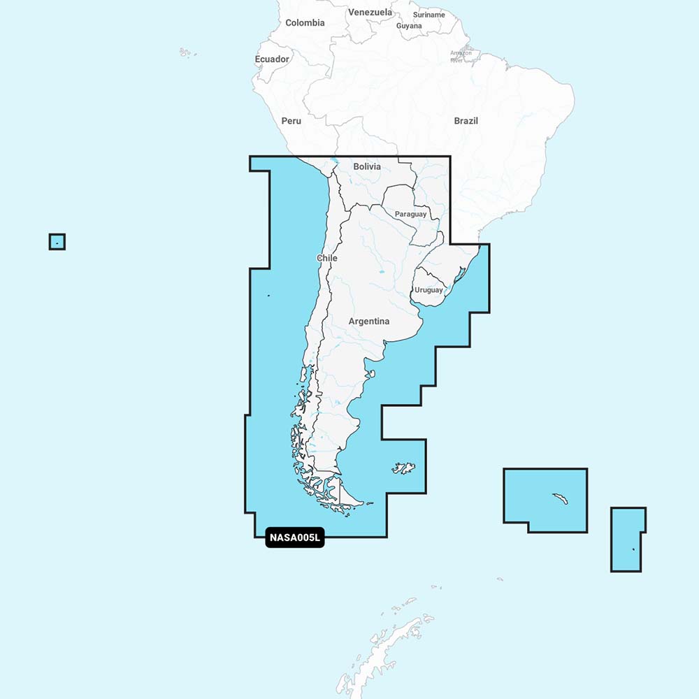 Navionics NASA005L - Chile, Argentina & Easter Island - Navionics+ — marine navionics +