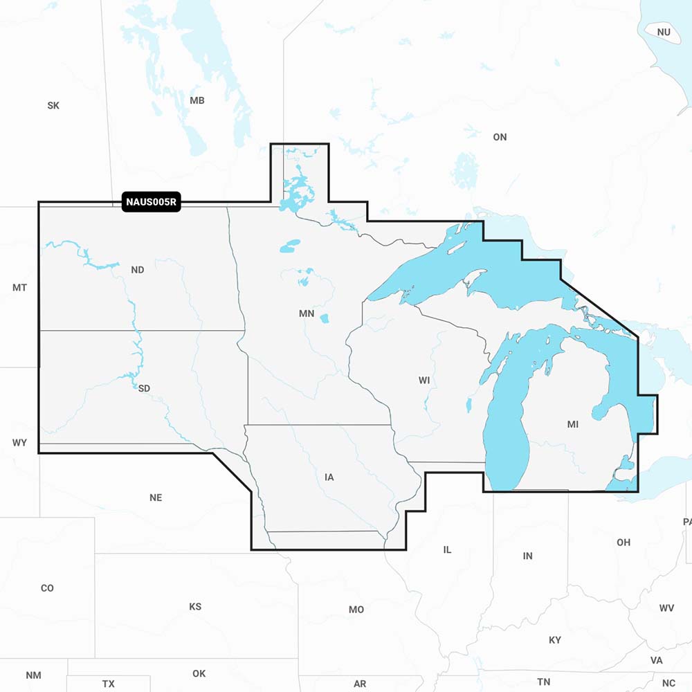 Navionics NAUS005R - U.S. North - Navionics+ — marine navionics +