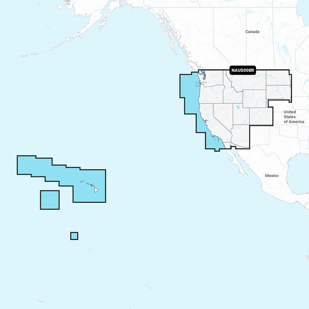 Navionics NAUS008R - U.S. West - Navionics+ — marine navionics +