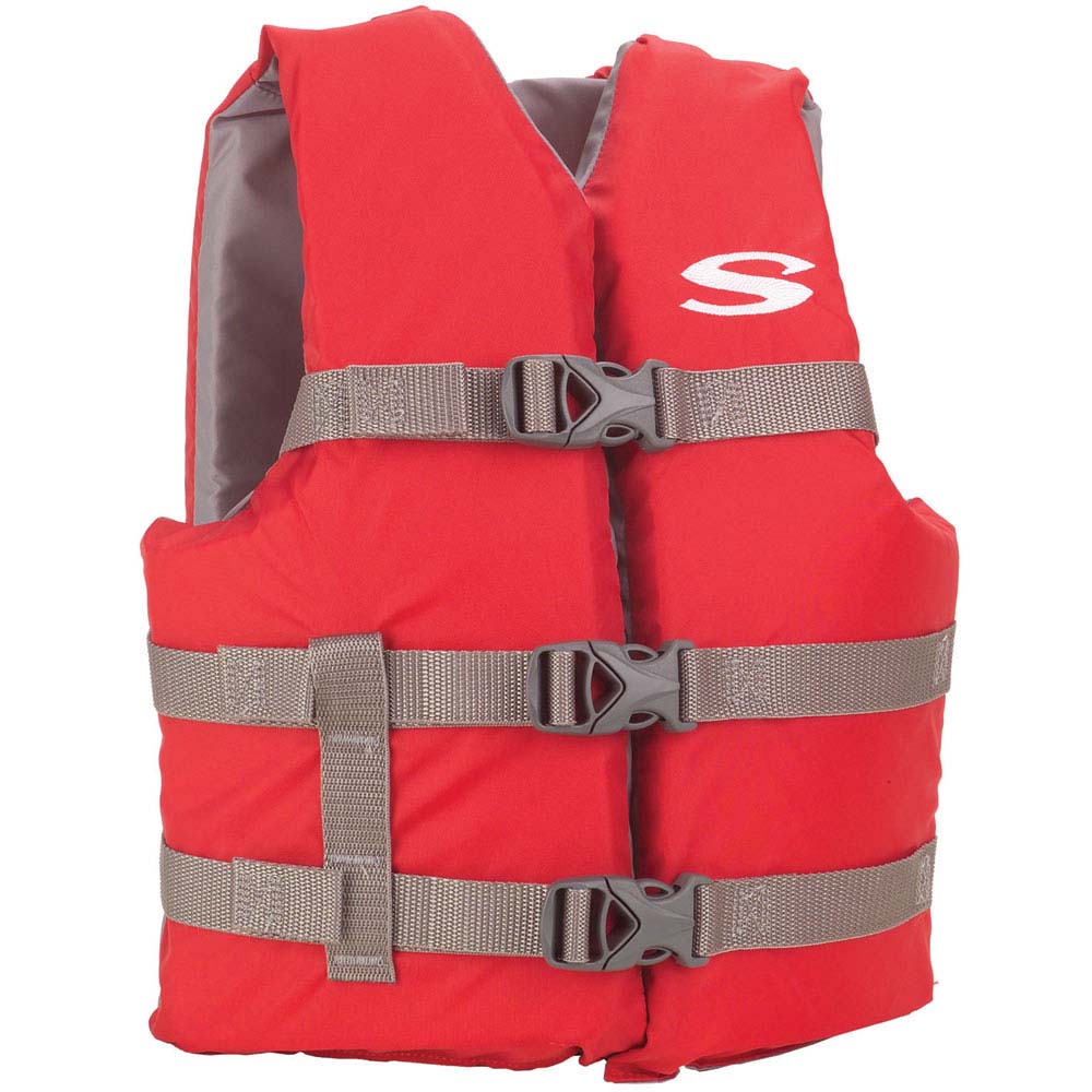 Stearns Youth Classic Vest Life Jacket - 50-90lbs - Red/Grey — marine paddlesports
