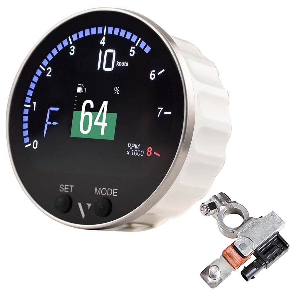 Veratron 85mm (3-3/8") VMH-35 Multifunction Gauge w/Battery Sensor — marine gauges