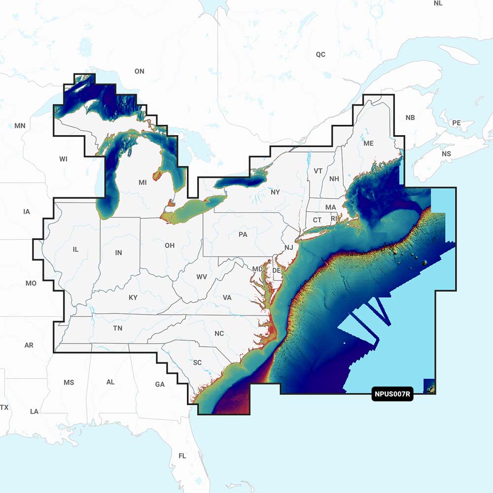 Navionics Platinum+ NPUS007R - U.S. East — marine navionics platinum plus