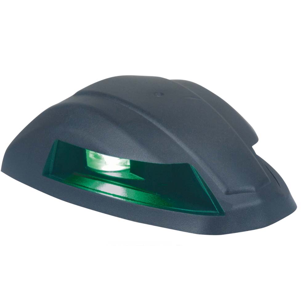 Perko 12V LED Bi-Color Navigation Light - Black Rounded — marine navigation lights