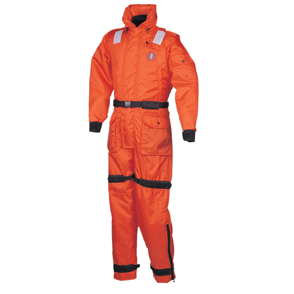 Mustang Survival Mustang Deluxe Anti-Exposure Coverall & Work Suit - Orange - Medium — marine immersion/dry/work suits