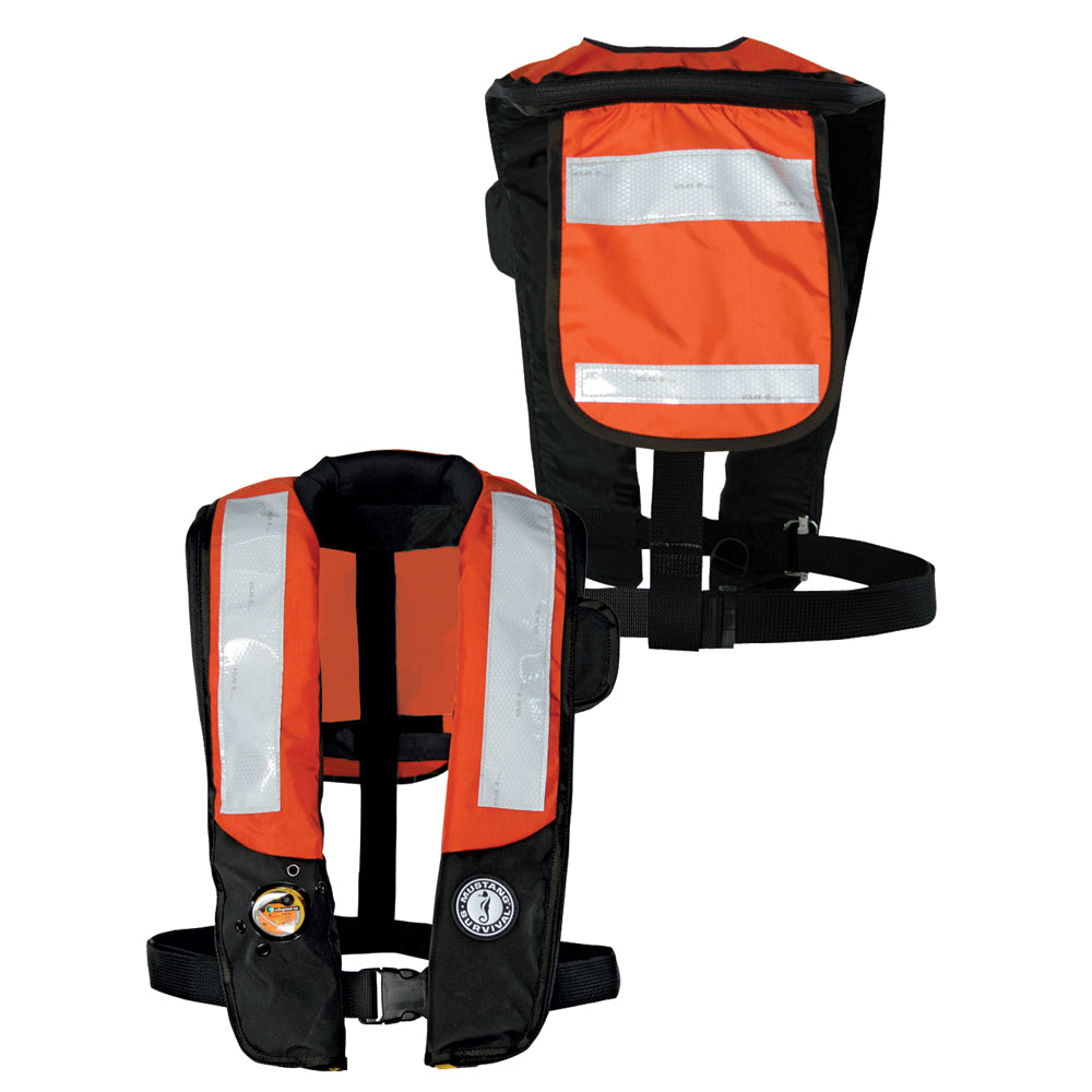 Mustang Survival Mustang HIT Inflatable PDF w/SOLAS Reflective Tape - Orange/Black - Automatic/Manual — marine personal flotation devices