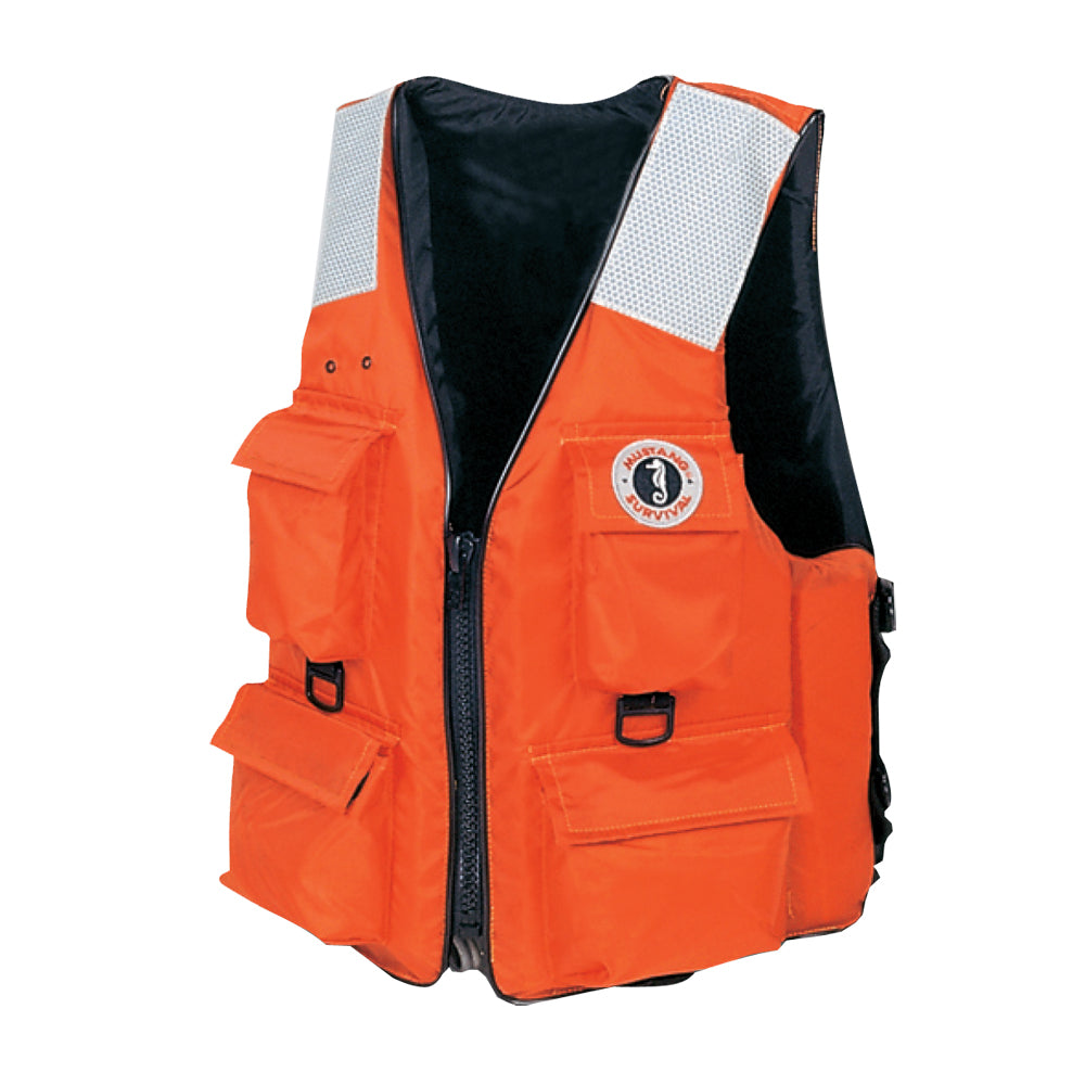 Mustang Survival Mustang 4-Pocket Flotation Vest - Orange - XXL — marine personal flotation devices