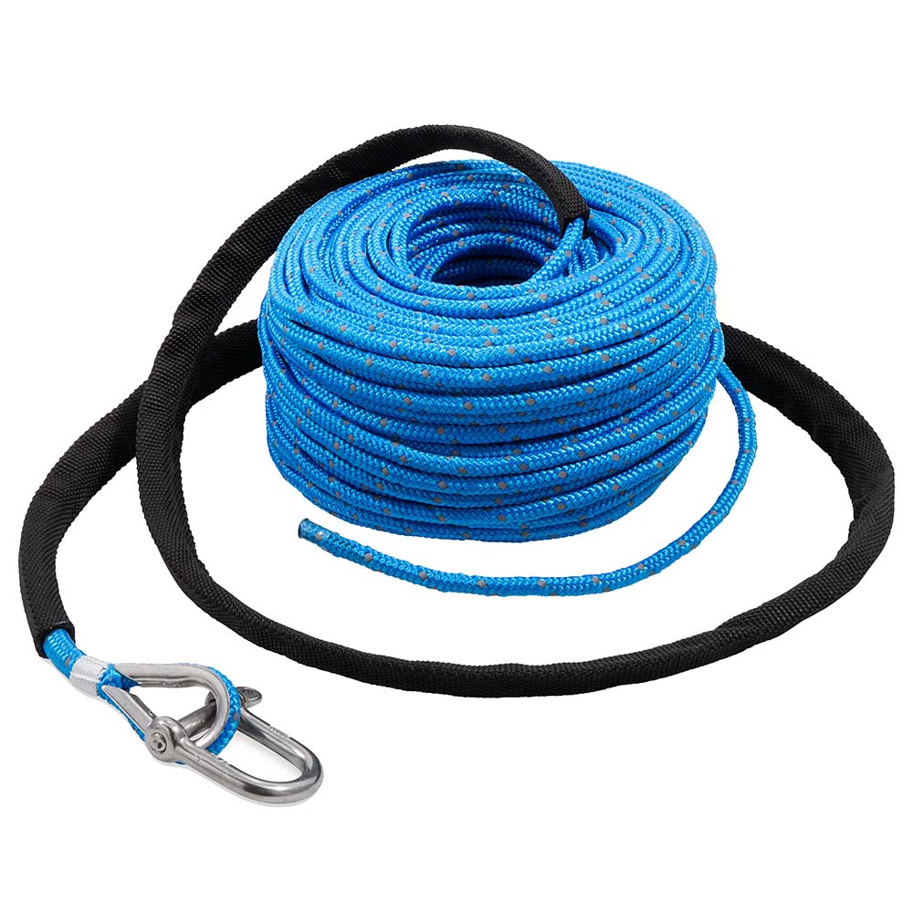 TRAC Outdoors Anchor Rope - 3/16" x 100' w/SS Shackle — marine anchoring accessories