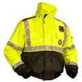 Mustang Survival Mustang ANSI High Vis Flotation Bomber Jacket - Fluorescent Yellow/Green/Black - Medium — marine flotation coats/pants