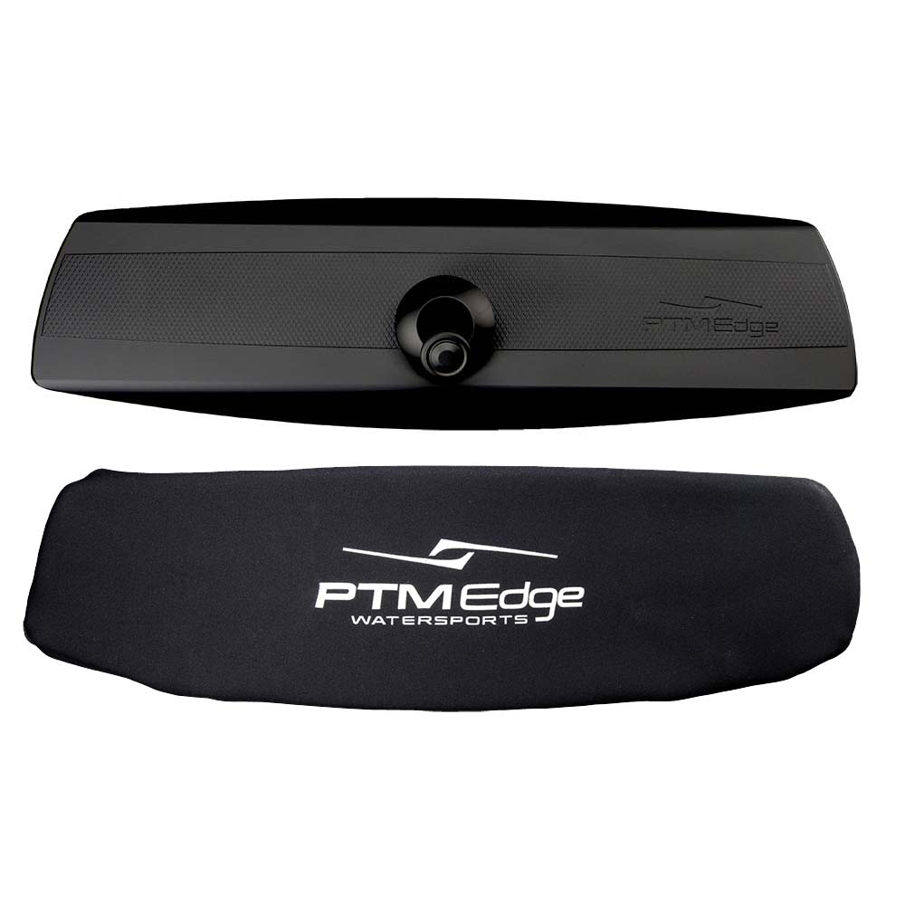 PTM Watersports VR-140 Elite Mirror & Cover Combo - Black — marine mirrors