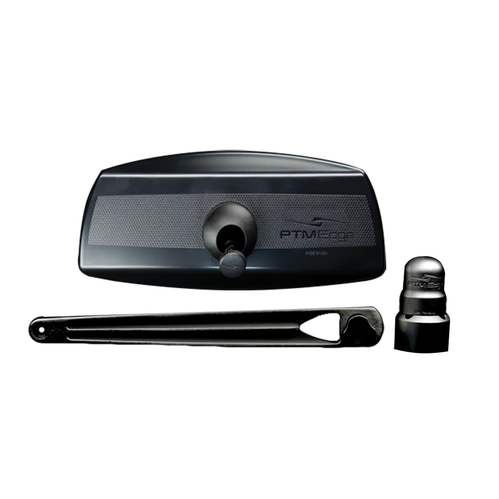 PTM Watersports UCX-17 PRO Pontoon Mirror/Bracket Kit - Black — marine mirrors