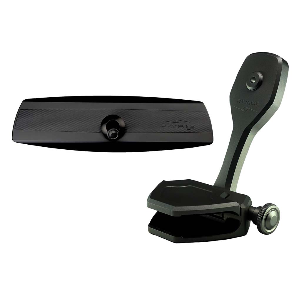 PTM Watersports Mirror/Bracket Kit w/VR-140 Elite Mirror & ZXR-300 (Black) — marine mirrors