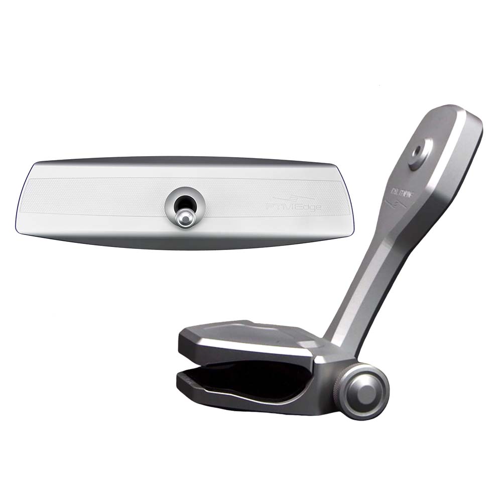 PTM Watersports Mirror/Bracket Kit w/VR-140 Elite Mirror & ZXR-320 (Silver) — marine mirrors