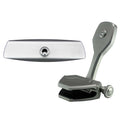 PTM Watersports Mirror/Bracket Kit w/VR-140 Elite Mirror & ZXR-360 (Silver) — marine mirrors