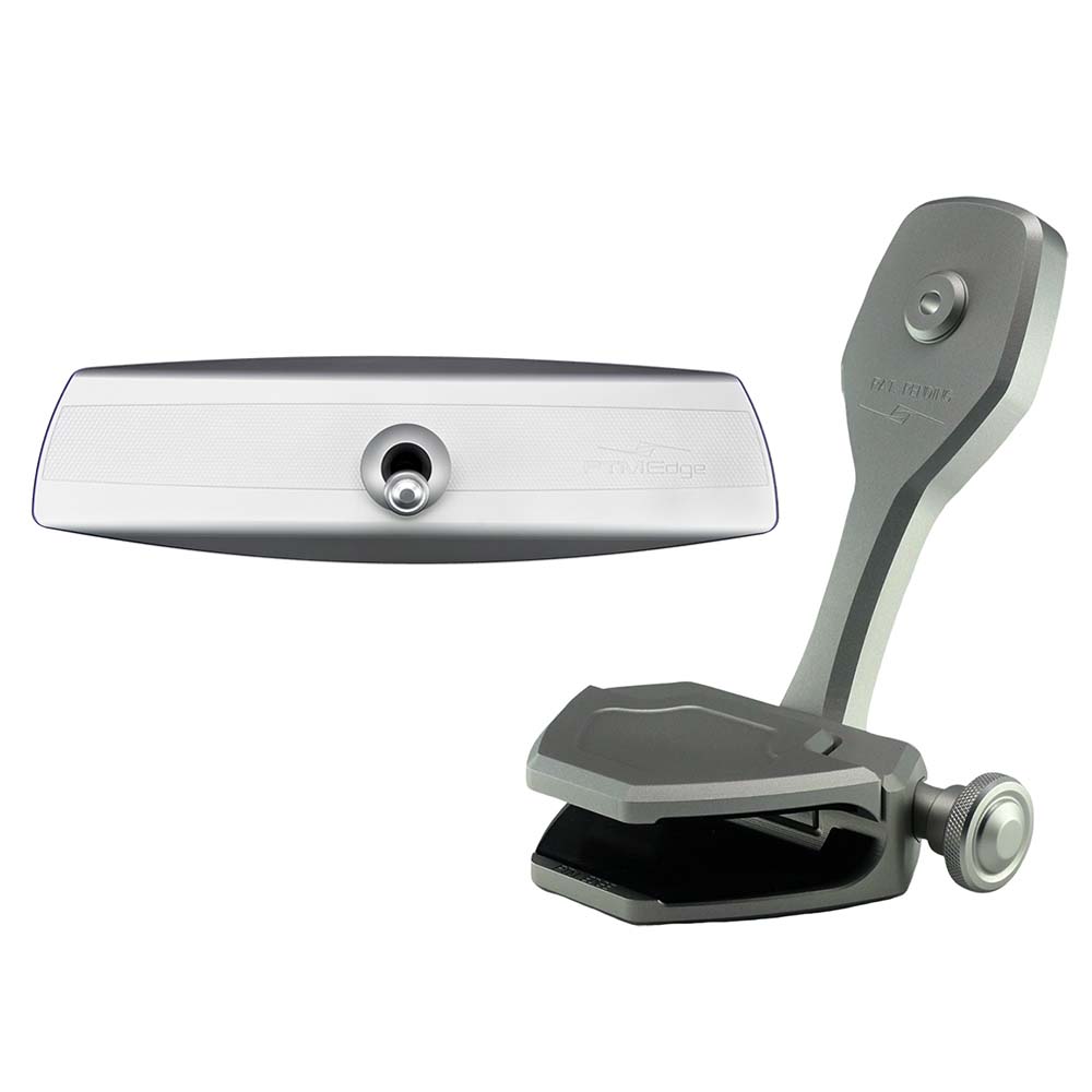 PTM Watersports Mirror/Bracket Kit w/VR-140 Elite Mirror & ZXR-360 (Silver) — marine mirrors