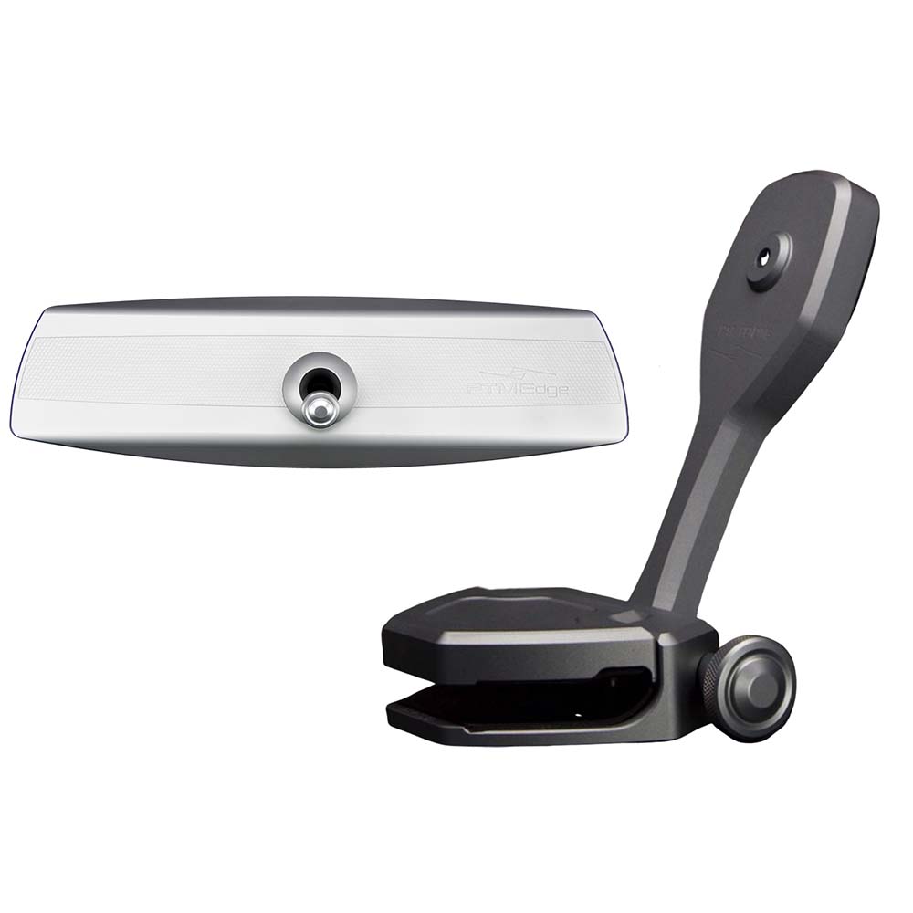 PTM Watersports Mirror/Bracket Kit w/VR-140 Elite Mirror & ZXR-360 (Titanium Grey) — marine mirrors