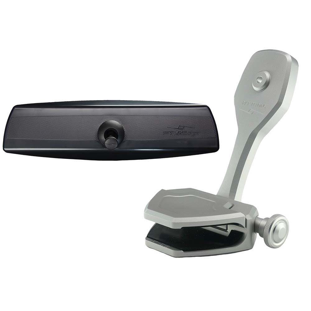 PTM Watersports Mirror/Bracket Kit w/VR-140 PRO Mirror & ZXR-300 (Silver) — marine mirrors