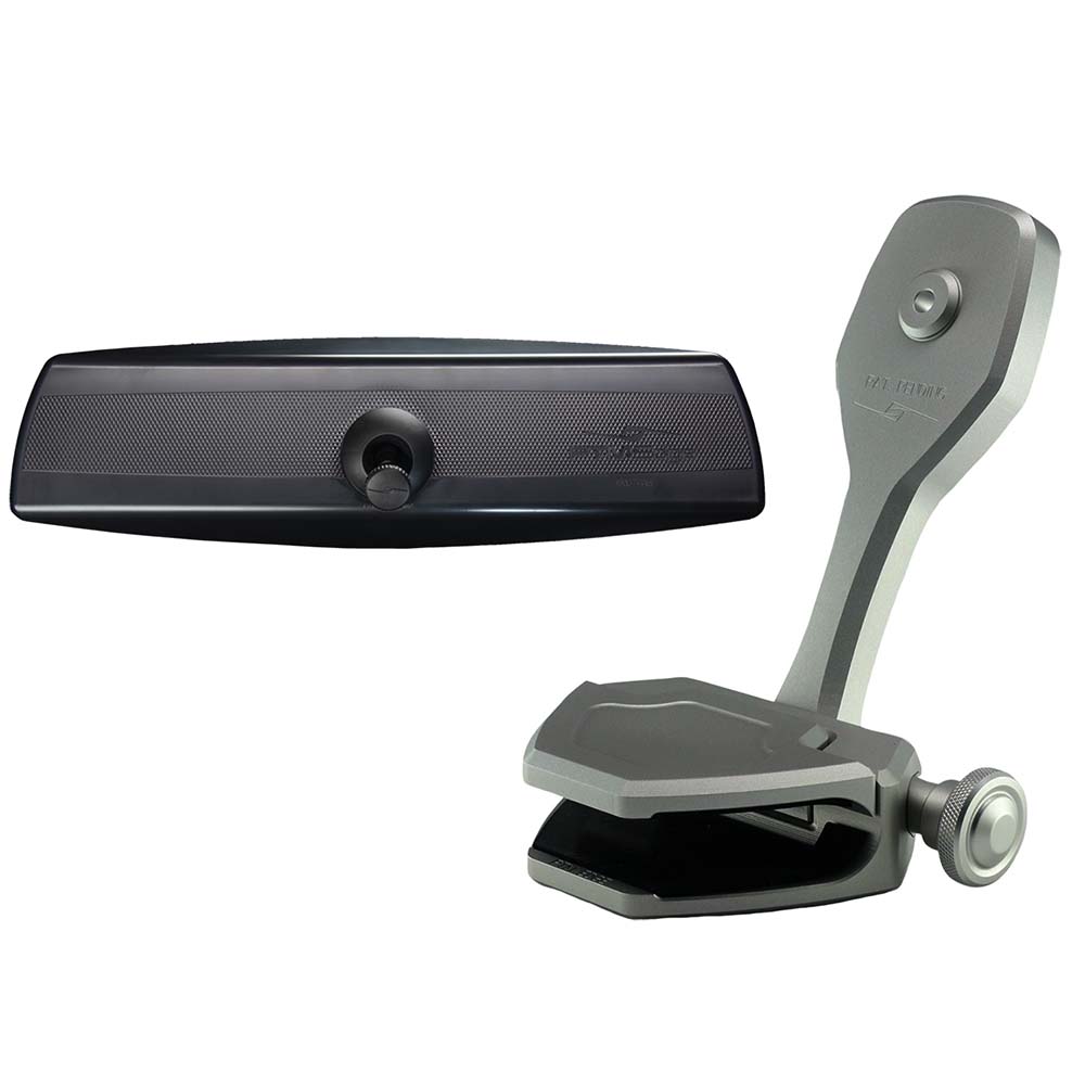 PTM Watersports Mirror/Bracket Kit w/VR-140 PRO Mirror & ZXR-300 (Titanium Grey) — marine mirrors