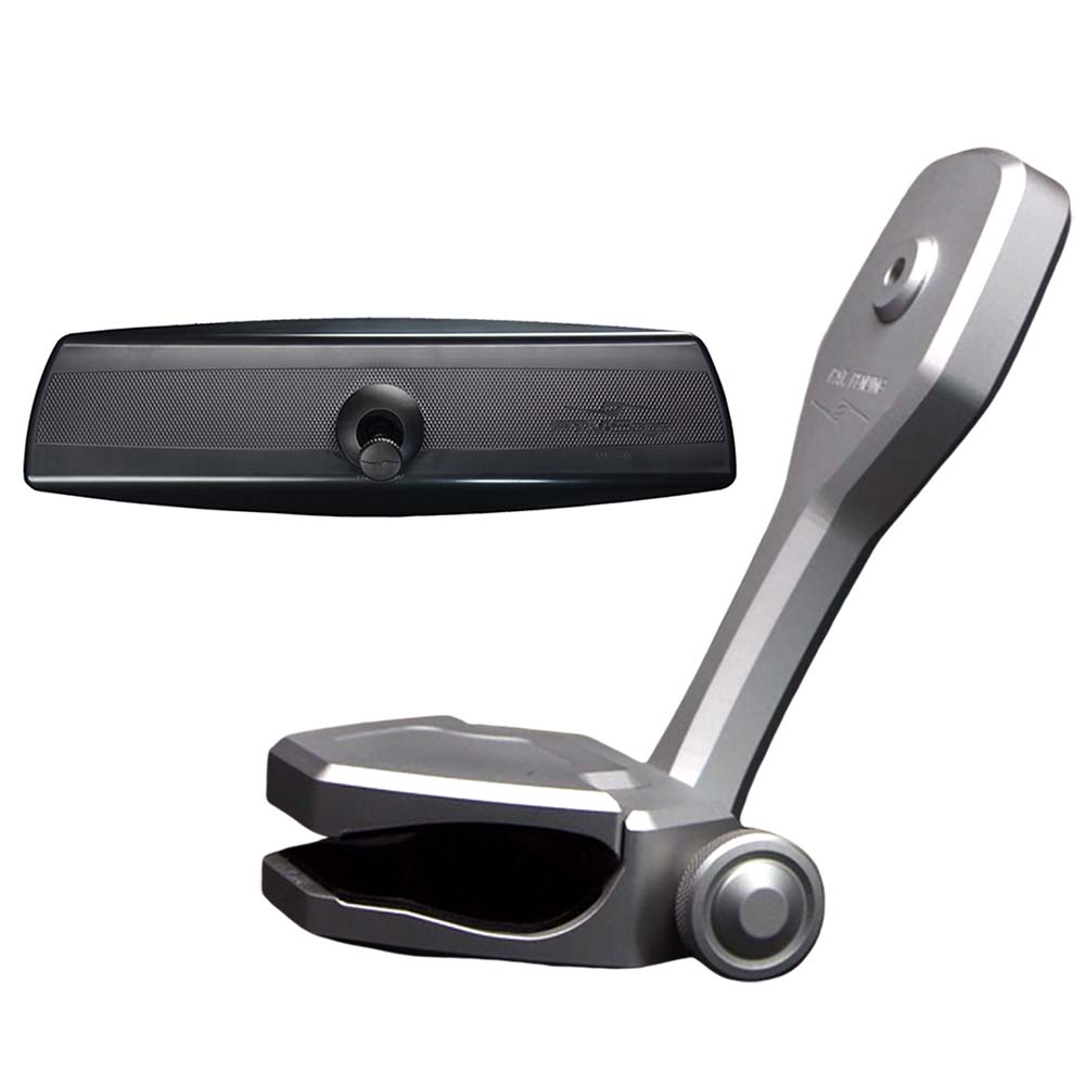 PTM Watersports Mirror/Bracket Kit w/VR-140 PRO Mirror & ZXR-320 (Silver) — marine mirrors
