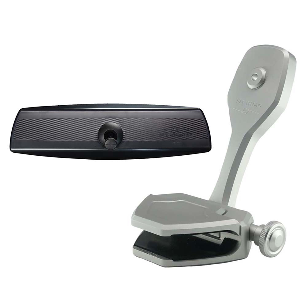 PTM Watersports Mirror/Bracket Kit w/VR-140 PRO Mirror & ZXR-360 (Silver) — marine mirrors