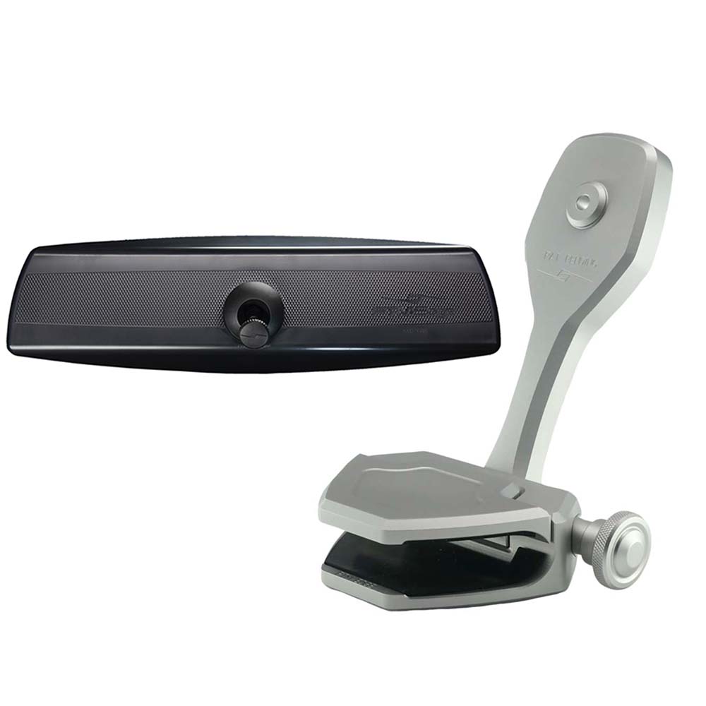 PTM Watersports Mirror/Bracket Kit w/VR-140 PRO Mirror & ZXR-361 (Silver) — marine mirrors