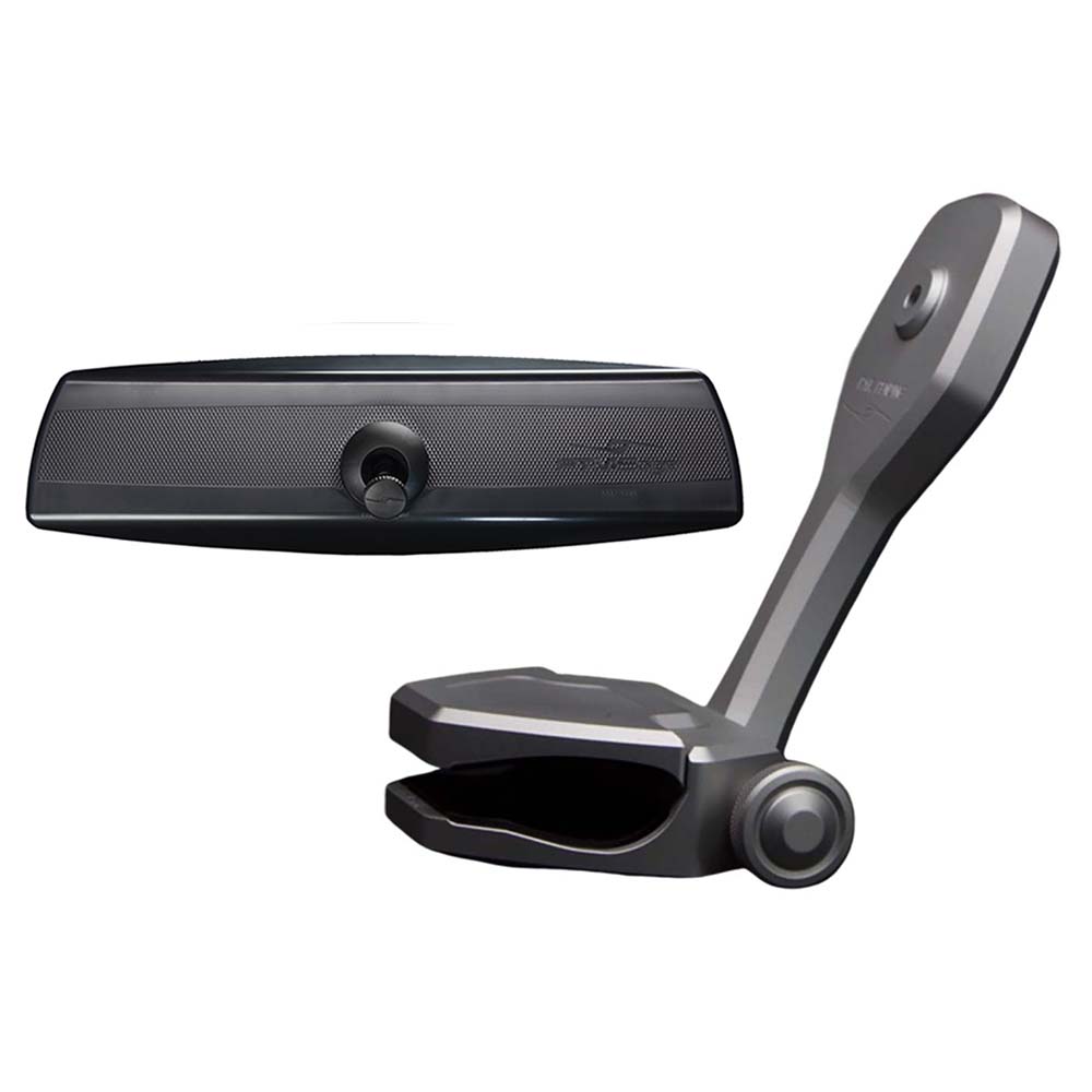 PTM Watersports Mirror/Bracket Kit w/VR-140 PRO Mirror & ZXR-361 (Titanium Grey) — marine mirrors
