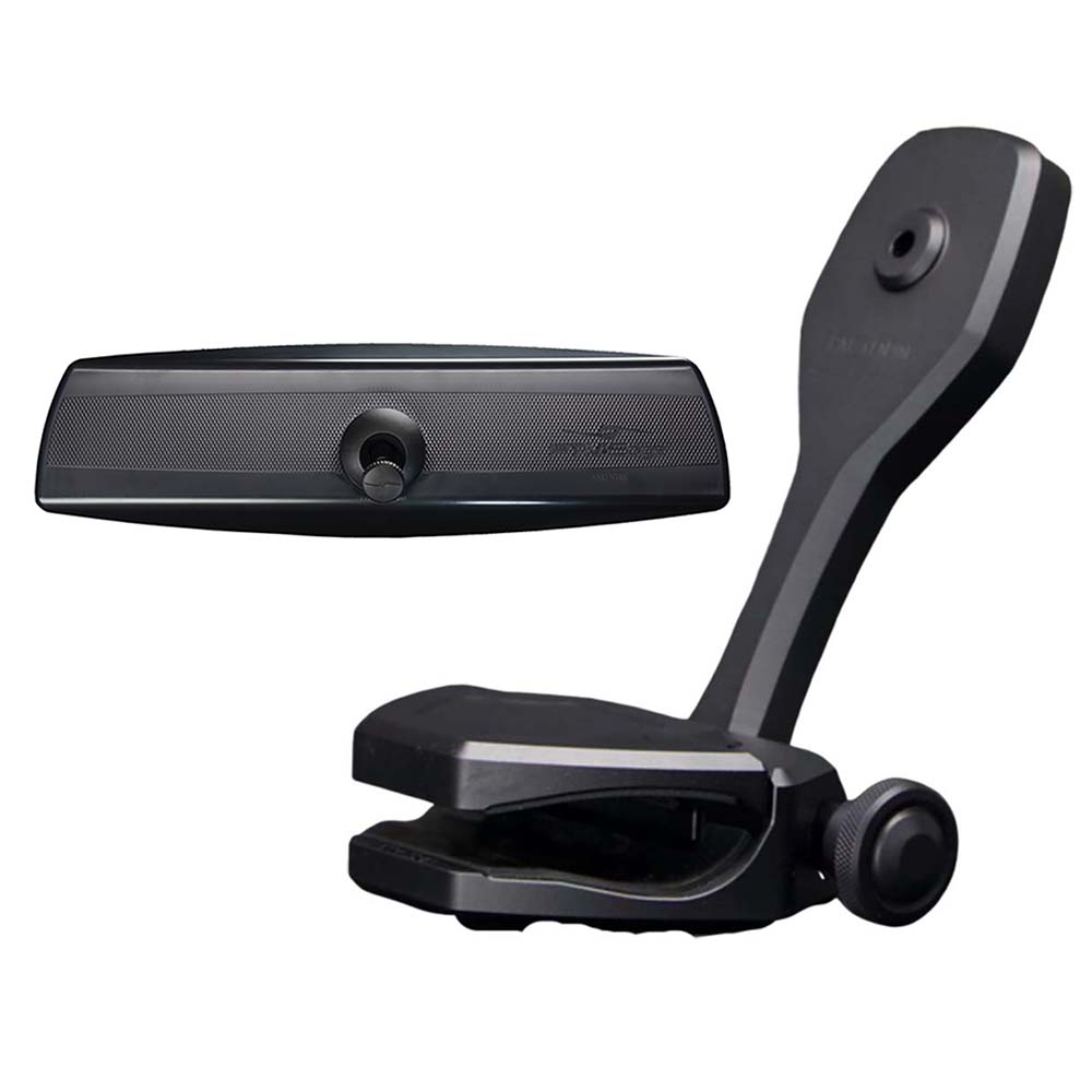 PTM Watersports Mirror/Bracket Kit w/VR-140 PRO Mirror & ZXR-361 (Black) — marine mirrors