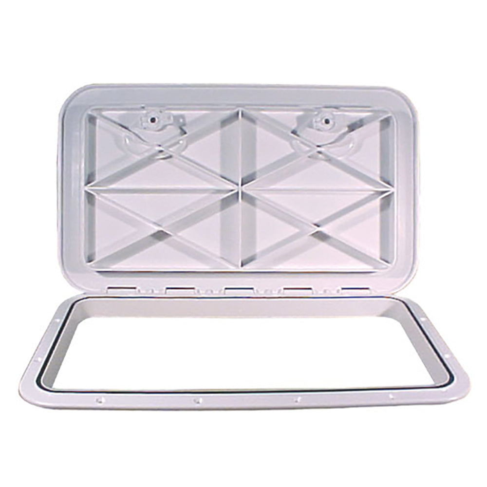 Beckson Marine Beckson 14" x 24" Flush Hatch White - ASA Material - Acrylonitrile Styrene Acrylate — marine hatches