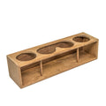 Whitecap Four Drink/Binocular Rack - Teak — marine teak