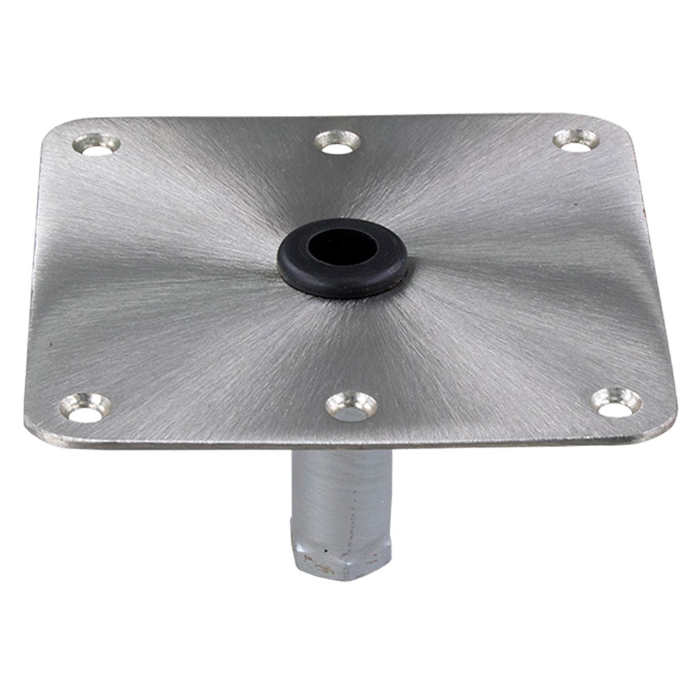 Springfield Marine Springfield KingPin™ 7" x 7" Stainless Steel Square Base (Threaded) — marine seating