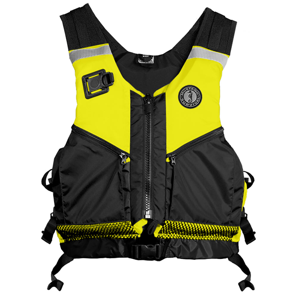 Mustang Survival Mustang Operations Support Water Rescue Vest - Fluorescent Yellow/Green/Black - XS/Small — marine personal flotation devices