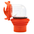 Camco RhinoFLEX Elbow & 4 In 1 Adapter w/Swivel Bayonet Fitting — marine sanitation