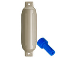 Polyform U.S. Polyform G-1 Twin Eye Fender 3.5" x 12.8" - Sand w/Adapter — marine fenders