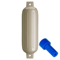 Polyform U.S. Polyform G-3 Twin Eye Fender 5.5" x 19" - Sand w/Adapter — marine fenders