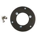 Lopolight Circular Baseplate f/Horizontal Mount Lights - Aluminum - Black — marine accessories