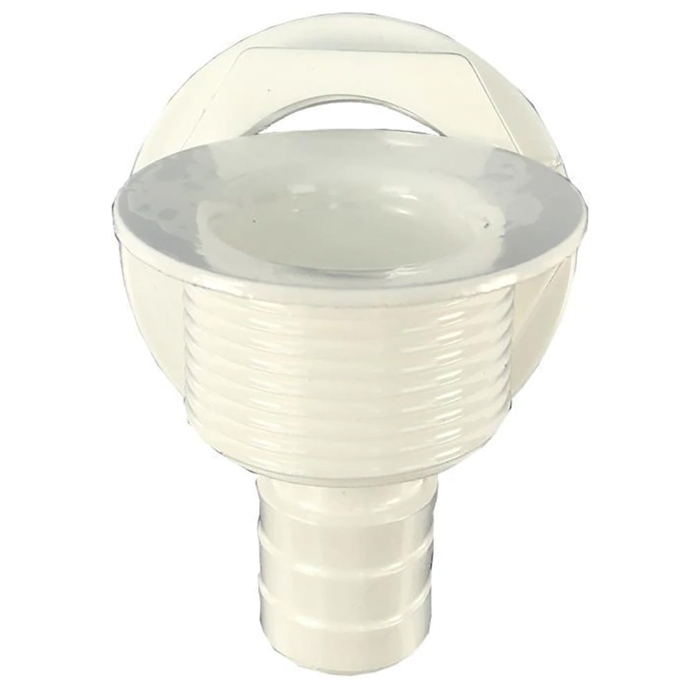 T-H Marine Supplies T-H Marine Straight Barbed All-Purpose Drain - White — marine fittings