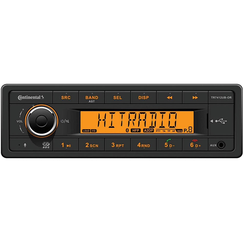 Continental Stereo w/AM/FM/BT/USB - 12V — marine stereos