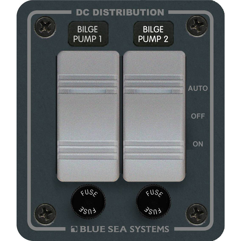 Blue Sea Systems Blue Sea 8664 Contura 2 Bilge Pump Control Panel — marine switches & accessories