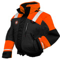 First Watch AB-1100 Flotation Bomber Jacket - Hi-Vis Orange/Black - XL — marine flotation coats/pants