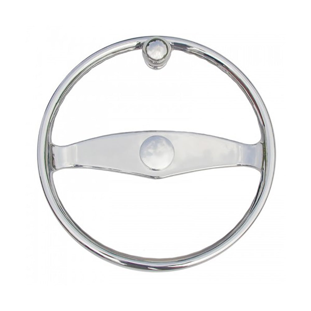 Schmitt Marine - Ongaro Wheel - 15.5" w/Knob for 3/4" Teleflex Tapered Shaft — marine steering wheels
