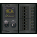 Blue Sea Systems Blue Sea 1497 - 360 Panel - 8 Position 12V Flat Rocker M2 Multimeter w/SOC & Dual USB/12V Socket — marine electrical panels