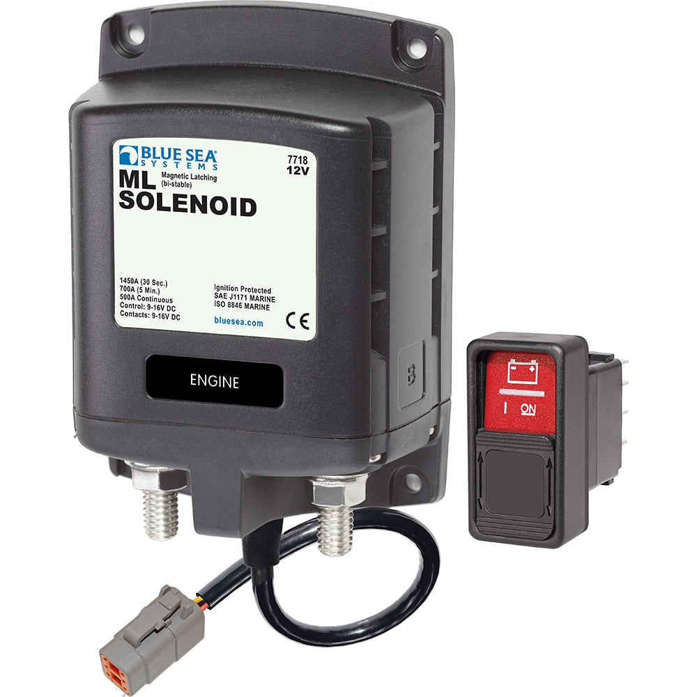 Blue Sea Systems Blue Sea 7718100 - ML-Series Solenoid Switch - Deutsch Connector - 12V — marine battery management