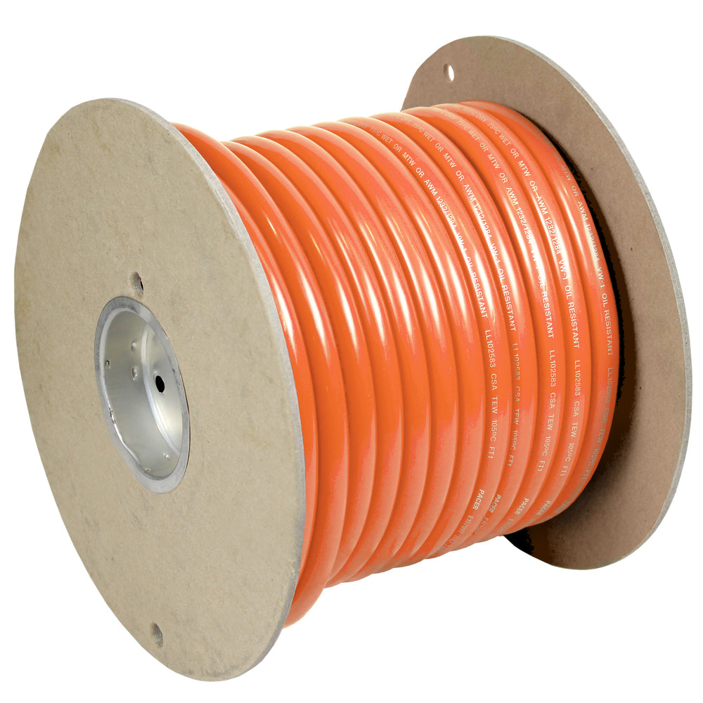 Pacer Orange 6 AWG Battery Cable - 100' — marine wire
