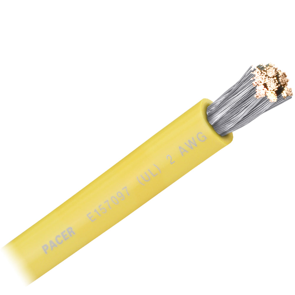 Pacer Yellow 2 AWG Battery Cable - Sold By The Foot — marine wire