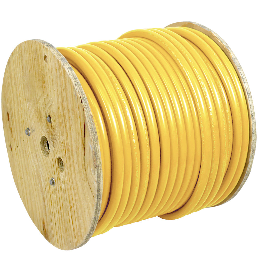 Pacer Yellow 2/0 AWG Battery Cable - 250' — marine wire