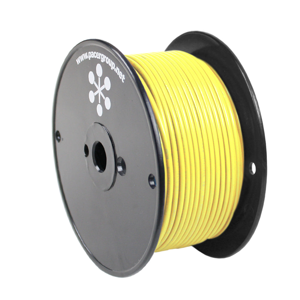 Pacer Yellow 18 AWG Primary Wire - 250' — marine wire