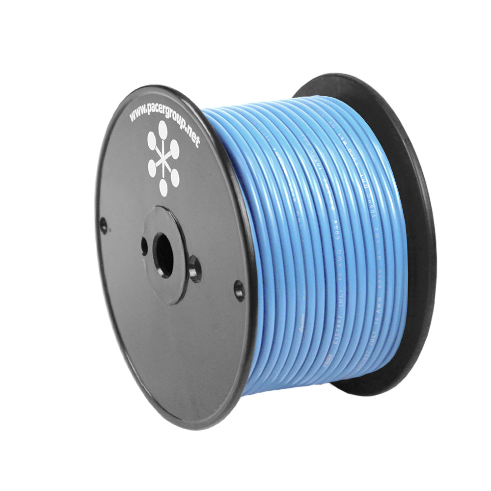 Pacer Light Blue 16 AWG Primary Wire - 100' — marine wire
