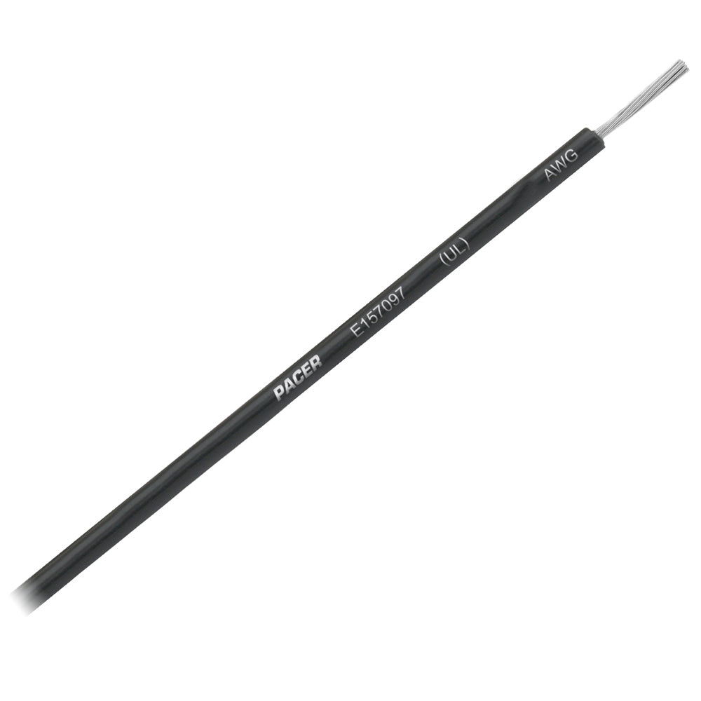 Pacer Black 14 AWG Primary Wire - 25' — marine wire
