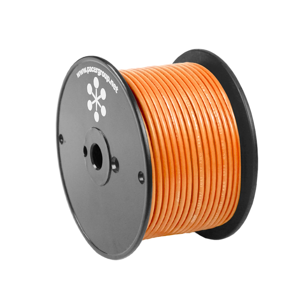 Pacer Orange 14 AWG Primary Wire - 100' — marine wire