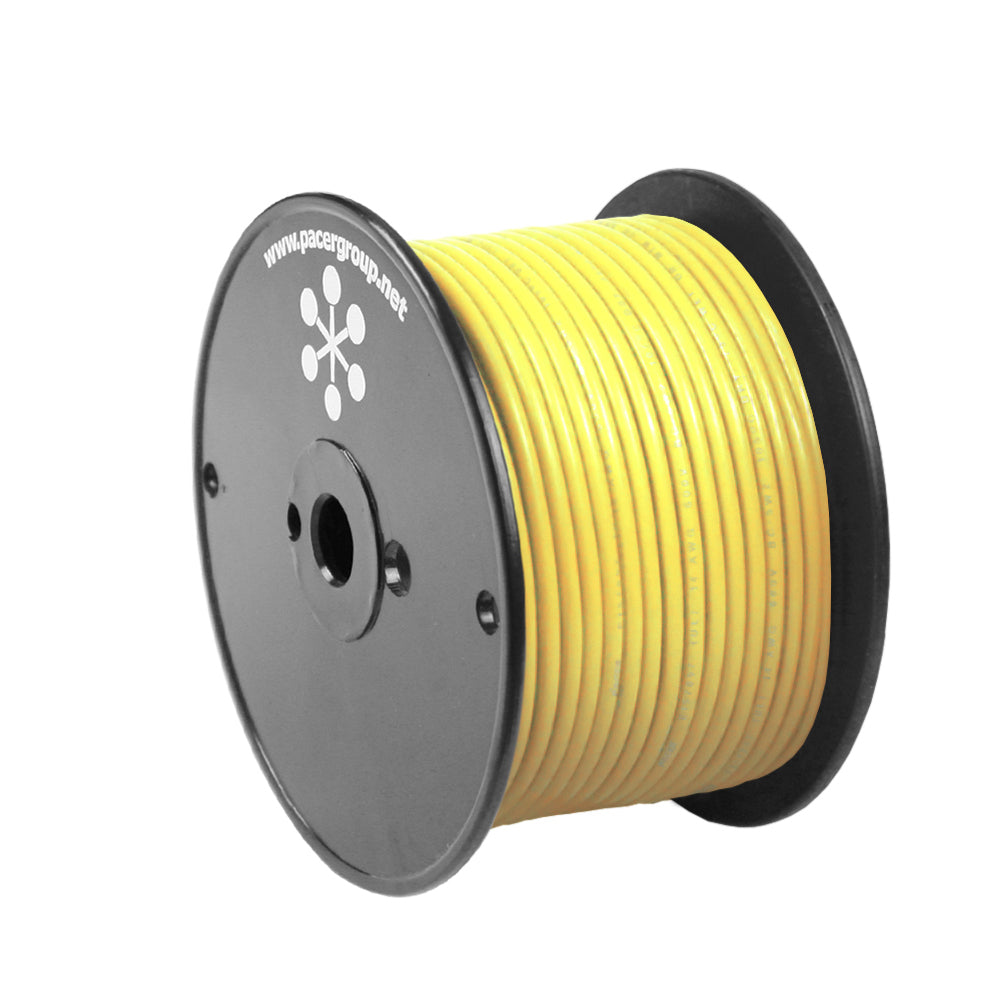 Pacer Yellow 14 AWG Primary Wire - 100' — marine wire